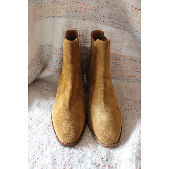 Sezane Jules Tan Suede Chelsea Boots Size 38 - Picture 4 of 5